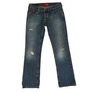 Vintage Hollister Low Rise Jeans Junior's 5 Short Bootcut Medium Wash Y2K 5S